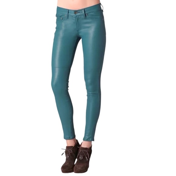 Rag & Bone high-rise skinny lamb leather pant Sz. 26 P NWOT - Picture 1 of 11